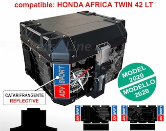 Compatible stickers Top Case Honda Africa Twin CRF 1100 - top case Mod: T-adv