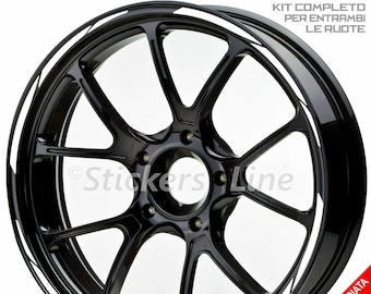 Motorcycle wheel stickers rim stripes BMW Suzuki Bimota Triumph Yamaha wheels stickers 17 inches Racing 5