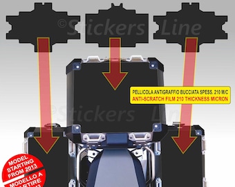 Kit 3 stickers upper COVER BMW R1200 R1250 GS adv bags stickers