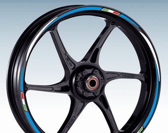 Motorcycle wheel stickers rim stripes BMW Suzuki Bimota Triumph Yamaha wheels stickers 17 inches Racing 3