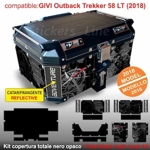 Top case stickers GIVI 58 LT 2018 BMW R1200 R1250 Africa Twin Guzzi adv