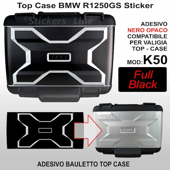 Sticker Top Case BMW R1200 GS R1250 GS Matt Black K50 From 2013 Full Black  