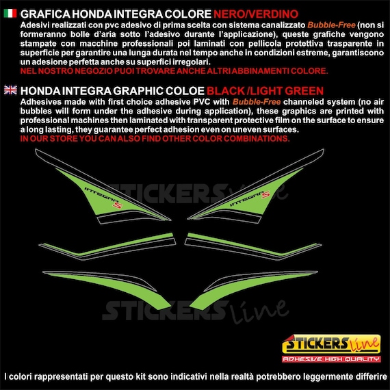 2 Vnyl Stckers For Honda NTEGRA TYPE R Dc2 Cvc Decal Drft Jdm ...