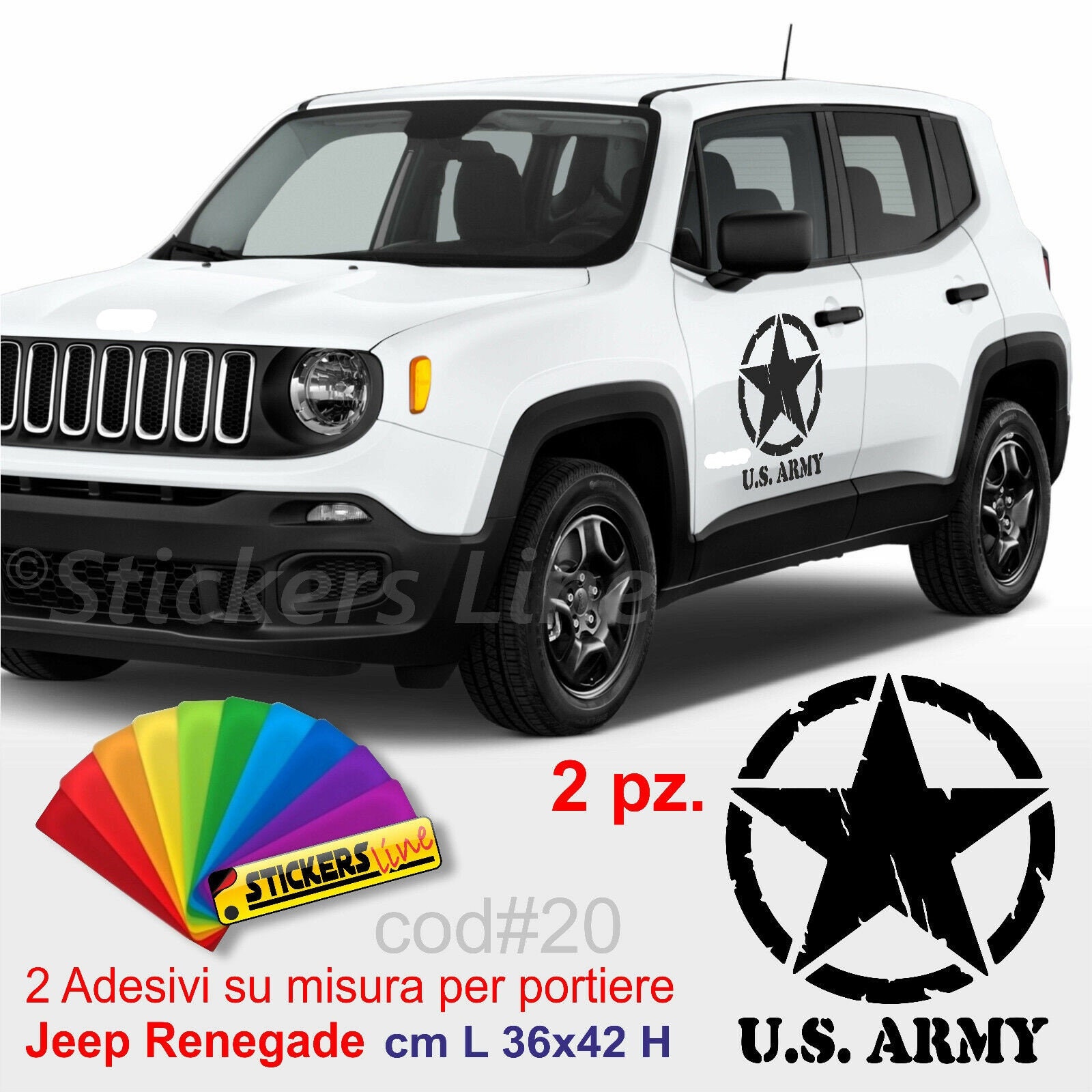 Militär Rose Aufkleber US Armee Stern 30 Cm – PVC-Aufkleber Für Auto, Jeep & Camper