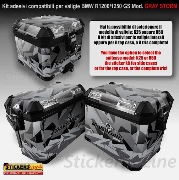 Sticker Kit for Suitcases + Top Case Mod. Adventure Compatible