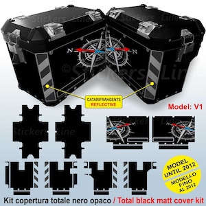 Compatible stickers for BMW R1200GS R 1200 GS Compass suitcases up to 2012 m. V1