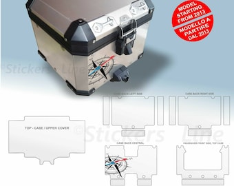 Complete stickers kit top case top case BMW R1200 R1250 GS BUSSOLA bags stickers