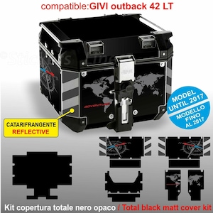Stickers kit COMPATIBLE top case GIVI 42 L 2017 BMW R1200 R1250 gs T2