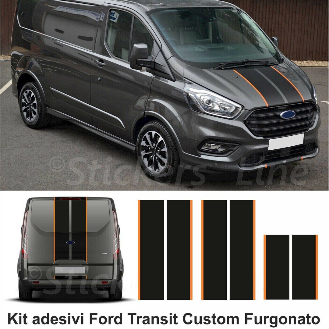 Ford TRANSIT Custom Tuneo Klebestreifen TWO TONE VAN schwarz