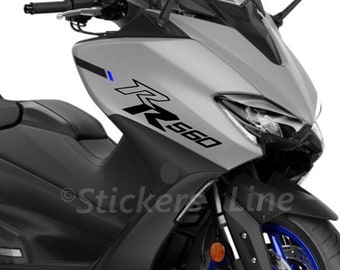Labelbike 3D Harz-Aufkleber Für Yamaha TMAX 560 (2020-2021) – Schutz & Deko Für Vordere Fußstütze, Handgemacht In Italien