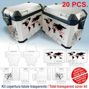 Stickers kit case BMW R1200 R1250 GS Adventure Compatible COMPASS bag stickers
