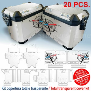 Complete kit of suitcase stickers BMW R1200 R1250 GS Adventure BUSSOLA bags stickers