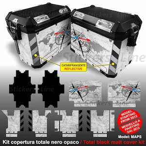 Komplettes Aufkleber-Set, kompatibel mit BMW R1200 R1250 GS ADV-Taschenmodell, Maps-Koffer