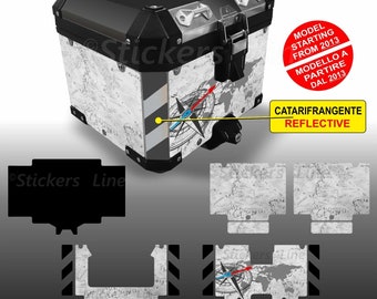 Stickers for top case BMW R1200 R1250 GS compass planisphere 2013 Mod. Maps