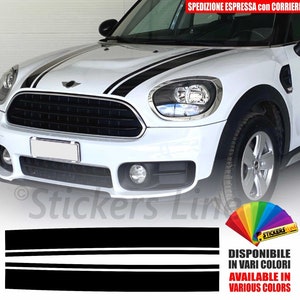 フロントボンネットステッカー ミニクーパー COUNTRYMAN S D ONE M2 ストライプ粘着バンド