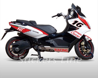 Compatible sticker kit for Gilera GP800 fairing GP839 Racing 2 sticker kit