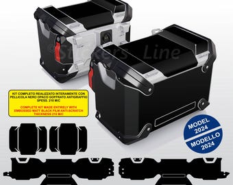 BMW R1300GS Adventure BLACK SCRATCH-PROOF suitcase stickers kit bags stickers gs 2024