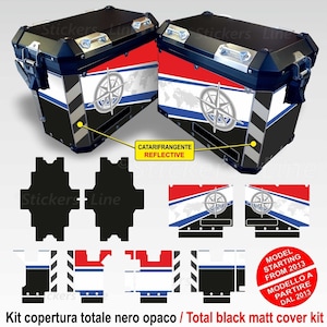 Complete side case stickers kit bmw R1250 GS adventure RALLYE R 1250GS