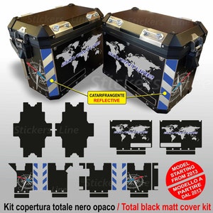 Compatible sticker kit for suitcase bags BMW R1200GS R1250GS COMPASS PLANISPHERE V3