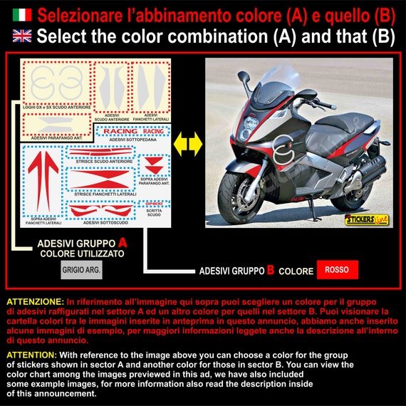 Autocollants et Stickers Moto Gilera