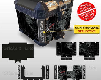 Kit de pegatinas COMPLETO compatible con bolsas topcase BMW R1200 - R1250 ADV