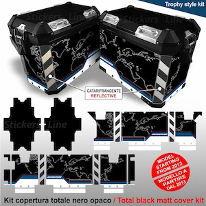 Suitcase stickers compatible with BMW R1250 GS Adventure TROPHY 2022 bags stickers M.1