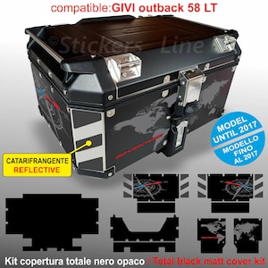 Kit de adhesivos COMPATIBLE con baúl GIVI 58 L 2017 BMW R1200 R1250 gs T2