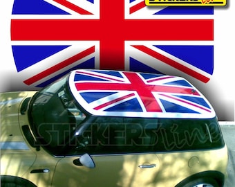 MINI COOPERルーフ用英語旗ステッカー、ユニオンジャックルーフ