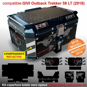 Sticker kit COMPATIBLE with GIVI top case 58 L 2018 BMW R1200 R1250 gs T2