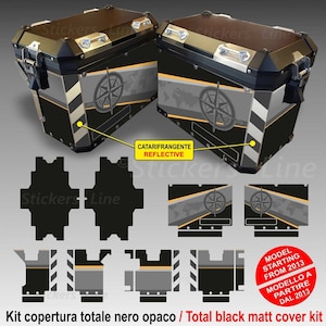 COMPLETE sticker kit compatible with BMW R1250 ADV suitcases Exclusive bags stickers