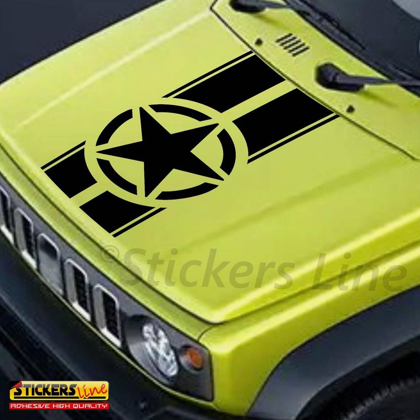 2 Adesivi Stella Us Army per portiere compatibile Fuoristrada 4X4 Jeep Wrangler Stickers Off Road c.31 - Italia