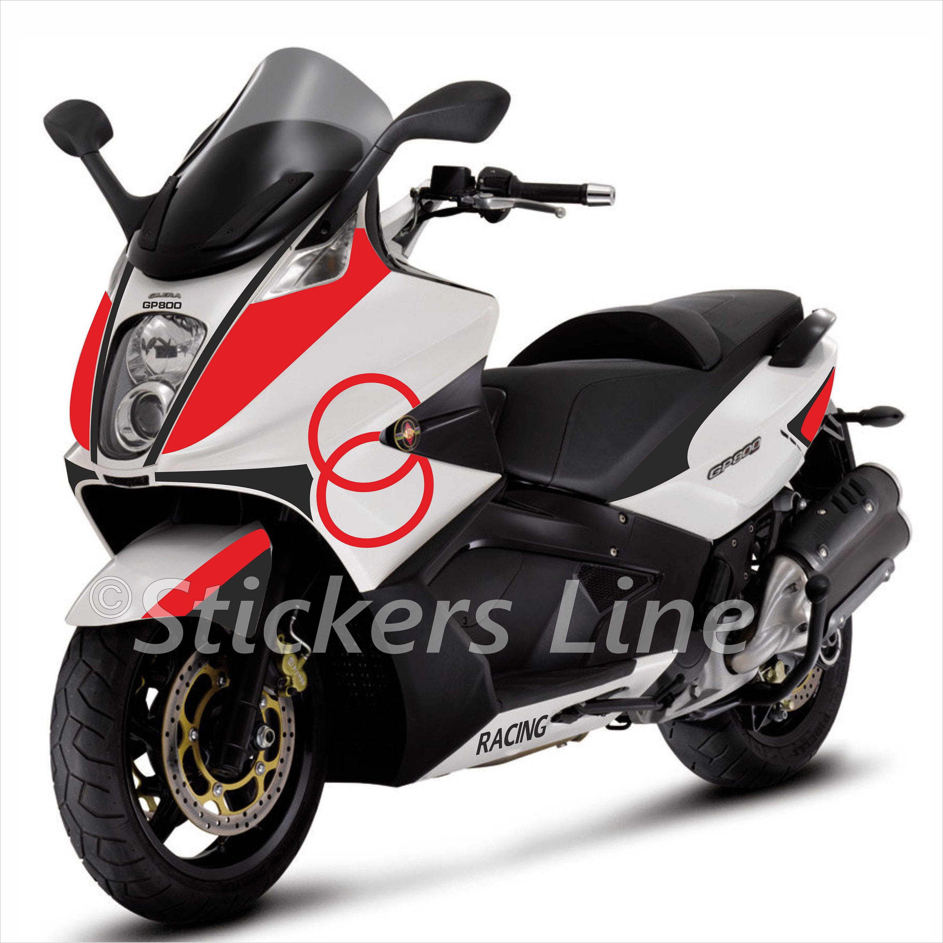 Gilera Gp 800 Modification Parts Ermax Undertray Gloss Black (Nero