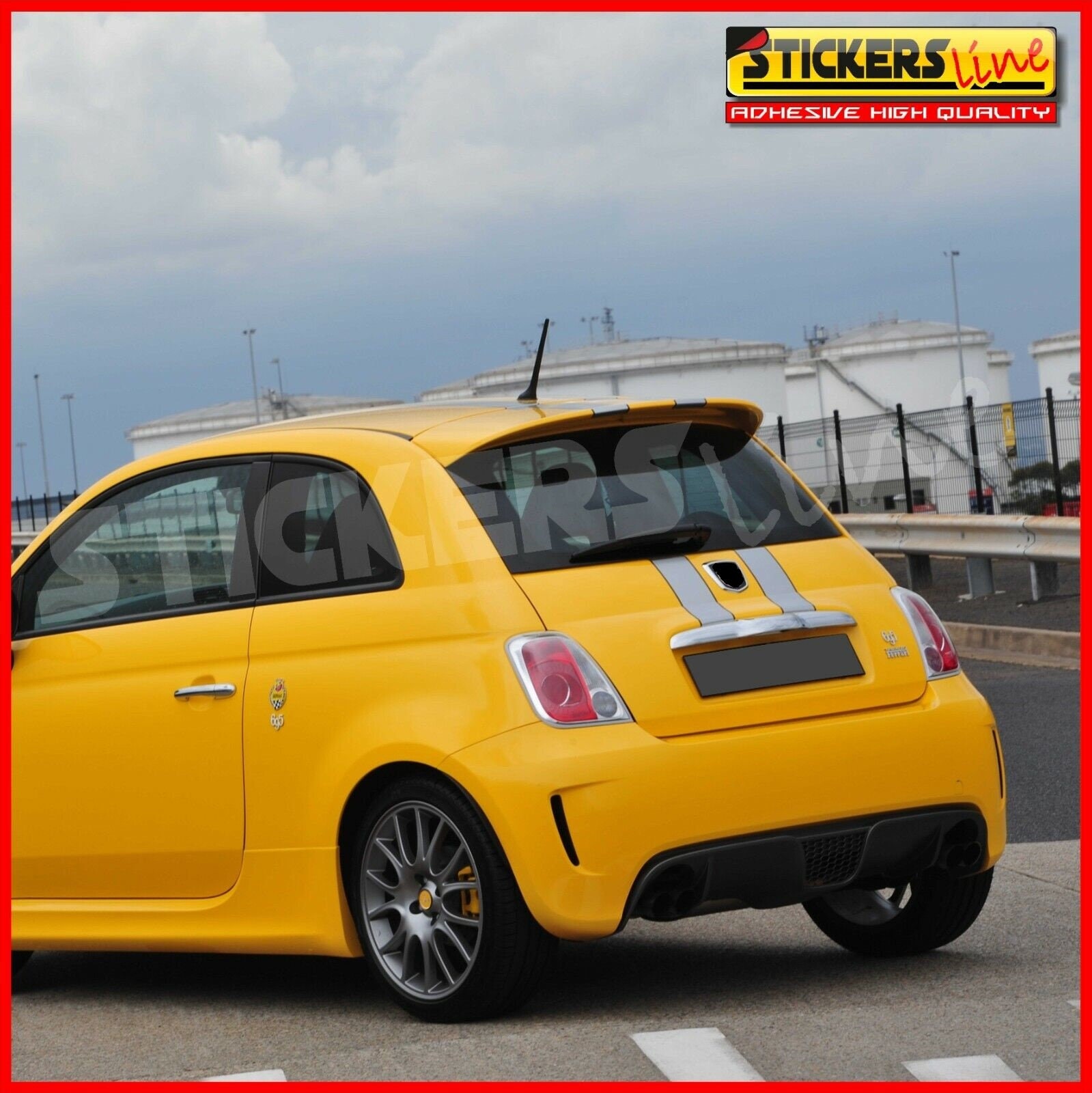 TRIBUTO FERRARI 695 Adhesive Strips Kit Fiat 500 Stickers Stripes 695 Abarth  Bands - Etsy Finland, image size:1599x1600