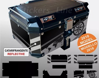Adhesivos baúl GIVI 58 LT 2018 para Bmw R1250 GS Triple Negro Mod. 1