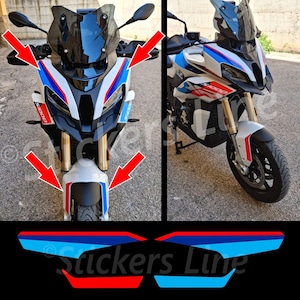 BMW S1000XR Aufkleber-Set Schild + vorderer Kotflügel S 1000 XR Aufkleber S1000