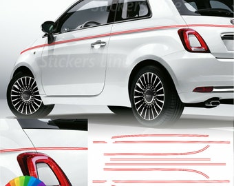 adhesive strips Fiat 500 bands piping thin strips bodywork bands