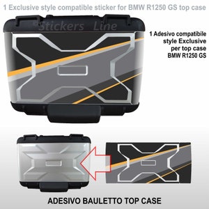 TOP CASE suitcase sticker BMW R1250GS exclusive mod. wind rose K50 since 2013