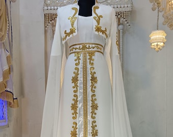 Robe de soirée longue bicolore bleu Miphai