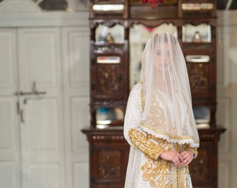 White Color Moroccan Kaftan Islamic Elegant Dubai Caftan, New Arabic Party Wear, Kaftan Farasha Maxi Floor Length Takshita Dress With Trail