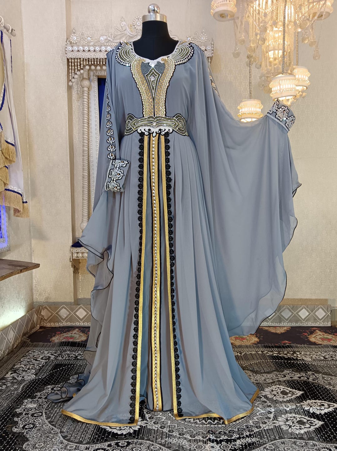 Kaftan Designer Dubai Maxi Persian Takchita Dress