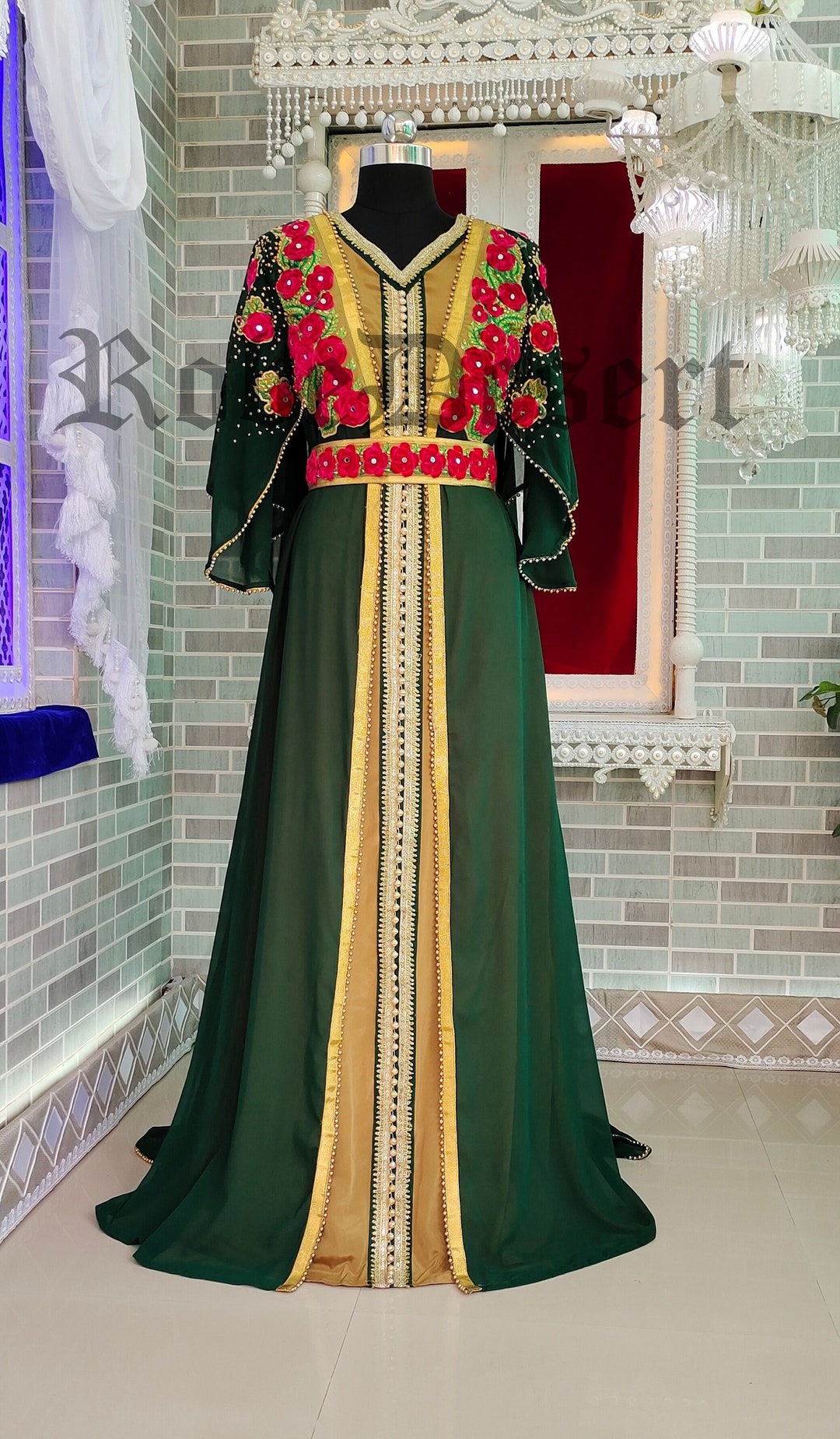 Caftan Marocain Caftan Couleur Bronze Caftan Marocain Vêtements