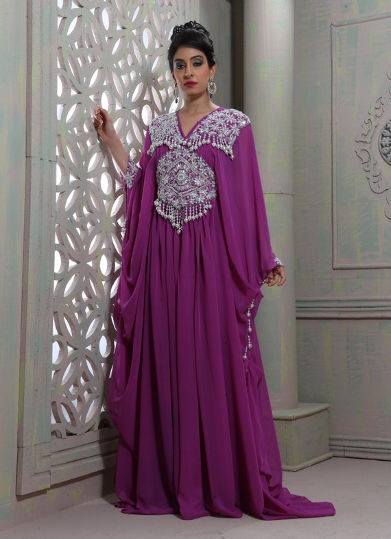 Dark Green Moroccan Embroidery Takchita Arabic Stylish Designer Dress  Israeli Floor Length Party Wear Wedding Kaftan With Embroidery Hijab - Etsy  Israel