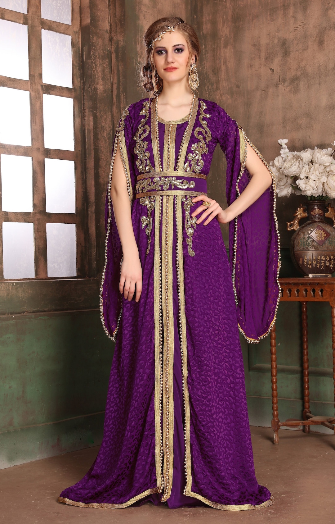 Violet Und Gold Marokkanische Hochzeit Neue Designer Stilvolle Takchita violet-und-gold-marokkanische-hochzeit-neue-designer-stilvolle-takchita