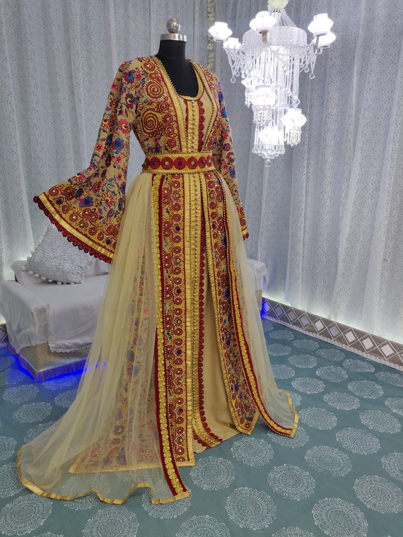 sachin and babi light blue dress Moroccan Abaya Women Muslim Embroidery Kaftan Long Robes Evening Dresses  Gown