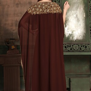 Brown and Gold Moroccan Clothes for Women New Designer Stylish ...