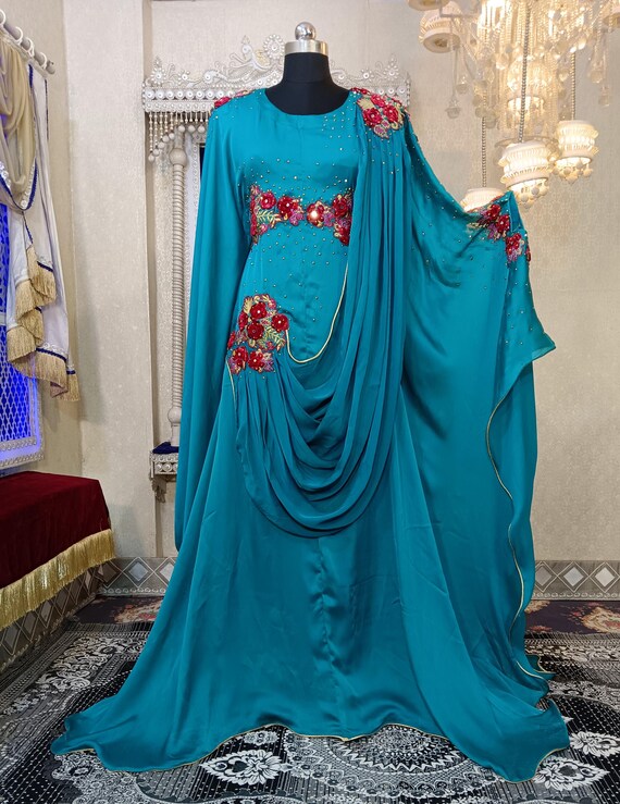 arabic maxi dress designs Arabian Casual Maxi Gown L / 60 Inches