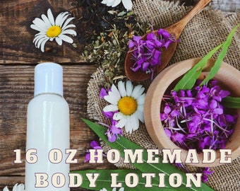 Homemade Organic Aromatherapy 16 oz Body Lotion
