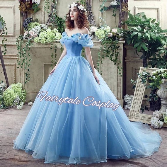 Cinderella Cosplay Dress Nueva Película Adultos Vestido | Etsy México