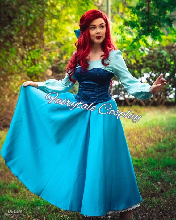 Ariel Sirenita Vestido de cosplay Adultos Disfraz de - Etsy España