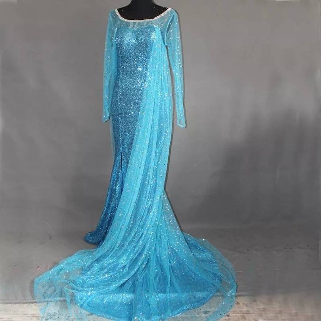 Frozen 1 Elsa Dress Adults Princess Costume Ice Queen Etsy